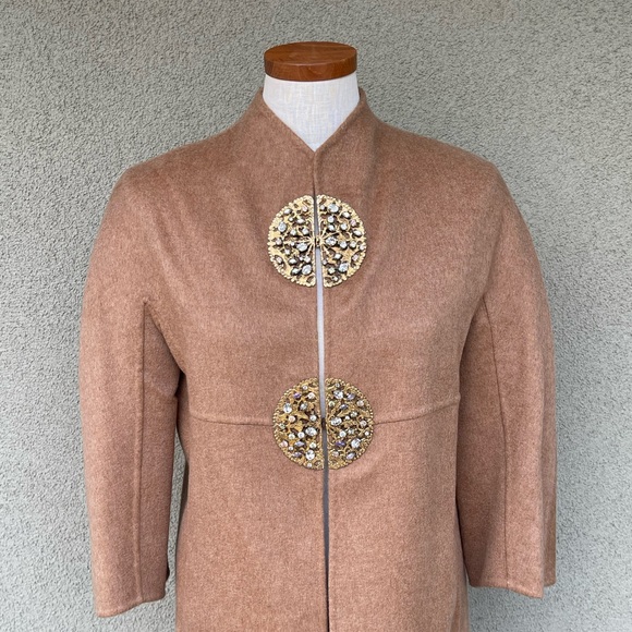 NEW Saks Fifth Avenue cashmere evening topper coat - Picture 4 of 12